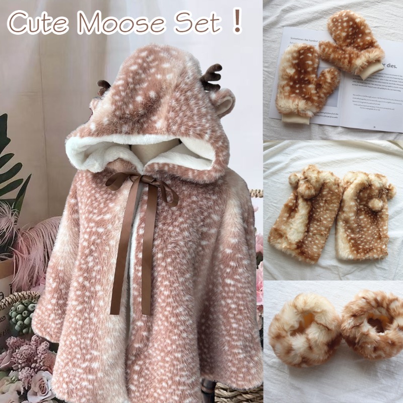 Winter Clothing Cute - Kışlık Kadın Japon Peluş Sevimli Baskılı