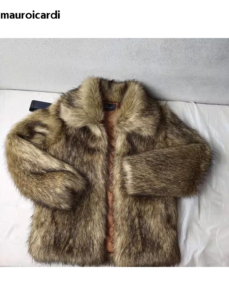 Winter Clothing Cute - Mauroicardi Kış Kısa Kalın Sıcak Tüylü