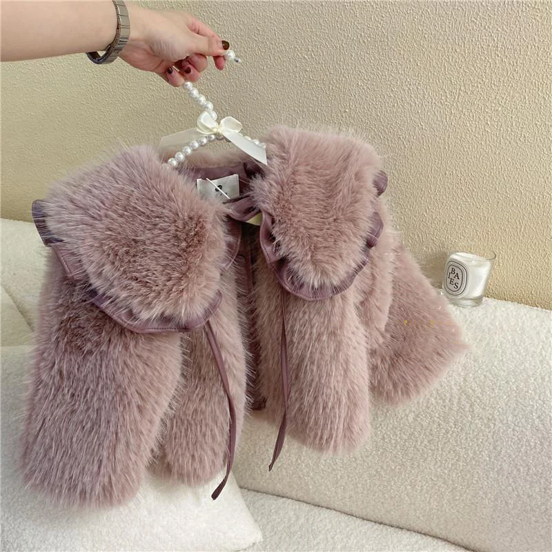 Winter Clothing 1 Year Old - Kış Kızların Yün Kazak Ceket Sonbahar