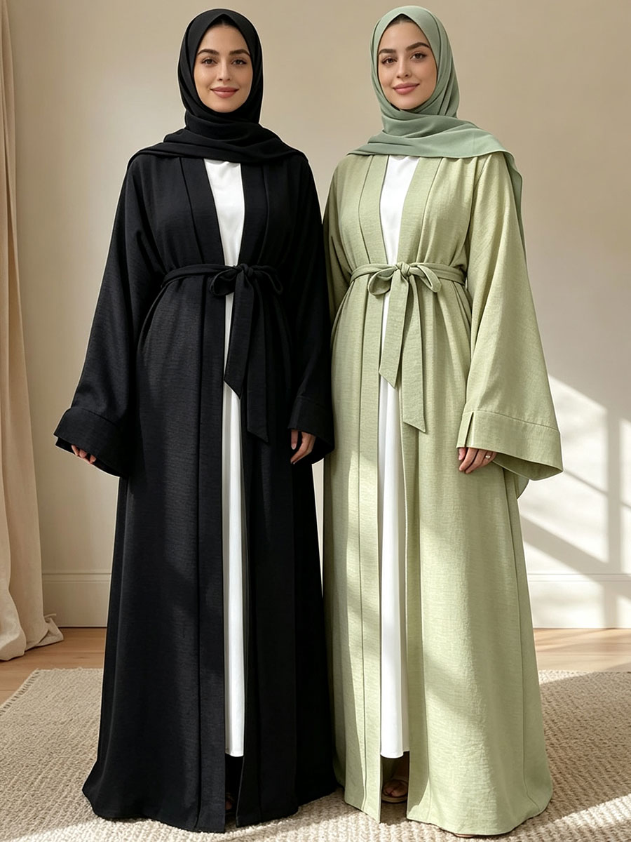 Winter Clothing Dubai - Müslüman Kadınlar İçin Günlük Dubai Abaya