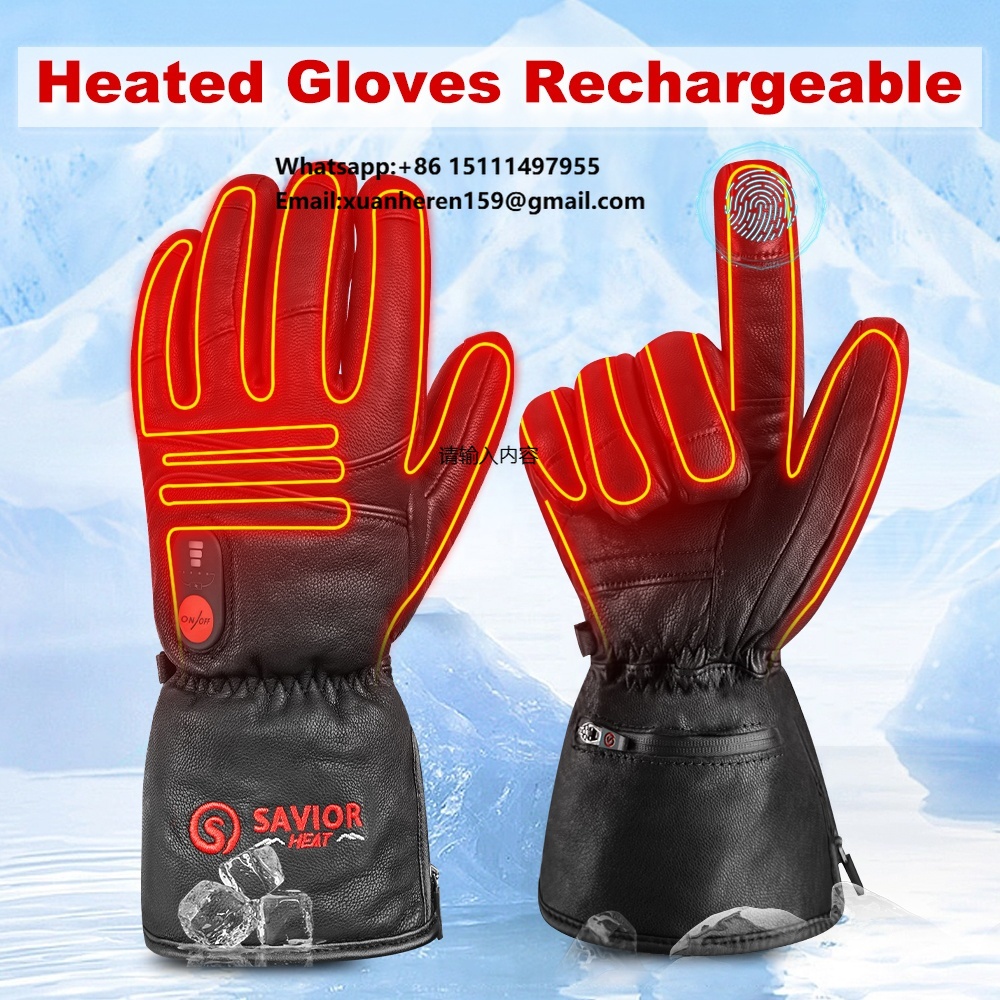 Heated Gloves Electric - Isıtmalı Deri Eldiven Erkek Kadın Kış