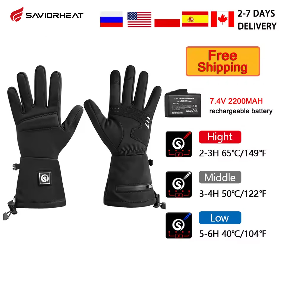 Heated Gloves Electric - Kar Geyik S18 Kış Isıtmalı Eldiven