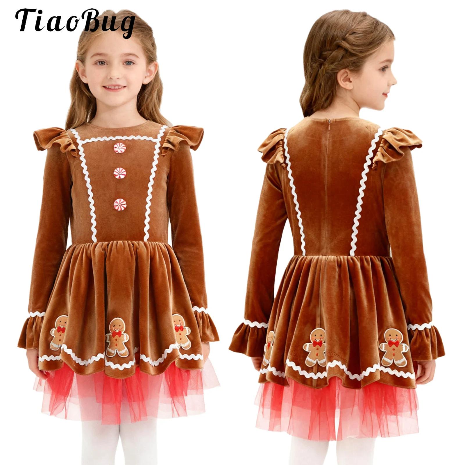 Winter Clothing Cute - Kızlar Zencefilli Kurabiye Kostüm Sevimli Uzun