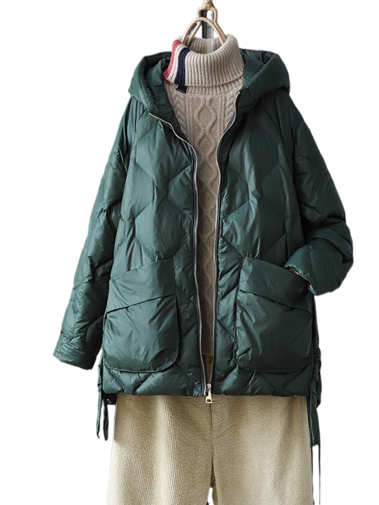 Puffer Jacket Women Down - Yeni kış kadın 90% beyaz ördek