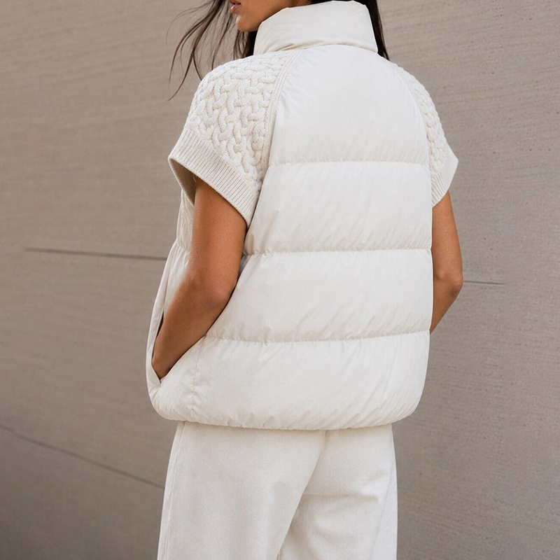 Kadın Şık Kısaltılmış Şişme Ye - Padded Vest Gilet incelemesi ve fiyatı