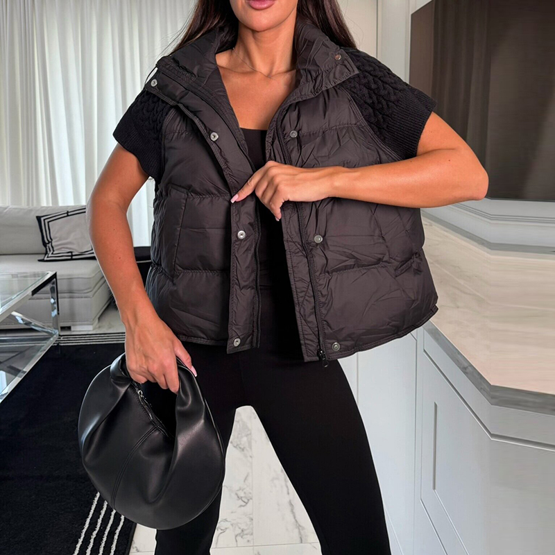 Kadın Şık Kısaltılmış Şişme Ye - Padded Vest Gilet incelemesi ve fiyatı