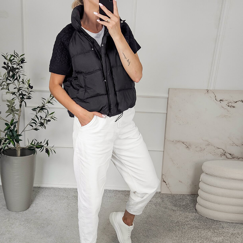 Kadın Şık Kısaltılmış Şişme Ye - Padded Vest Gilet incelemesi ve fiyatı