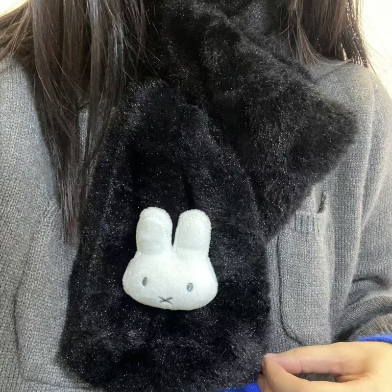Beyaz Miffy Eşarp |   Çok Amaç - Winter Clothing Cute incelemesi ve fiyatı
