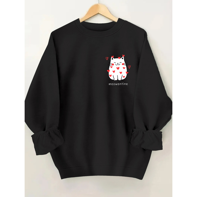 Şirin Kedi Desenli Sweatshirt, - Winter Clothing Cute incelemesi ve fiyatı