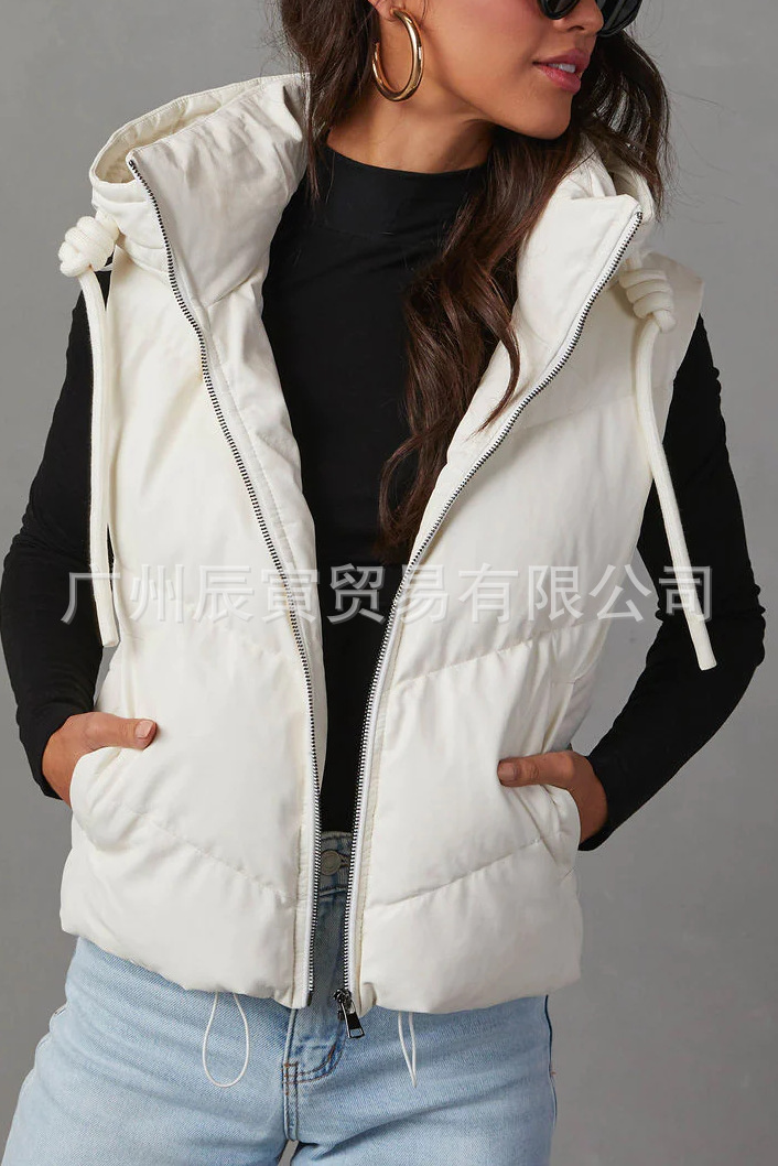 Kadın Düz Renk Kapüşonlu Yastı - Padded Vest Gilet incelemesi ve fiyatı