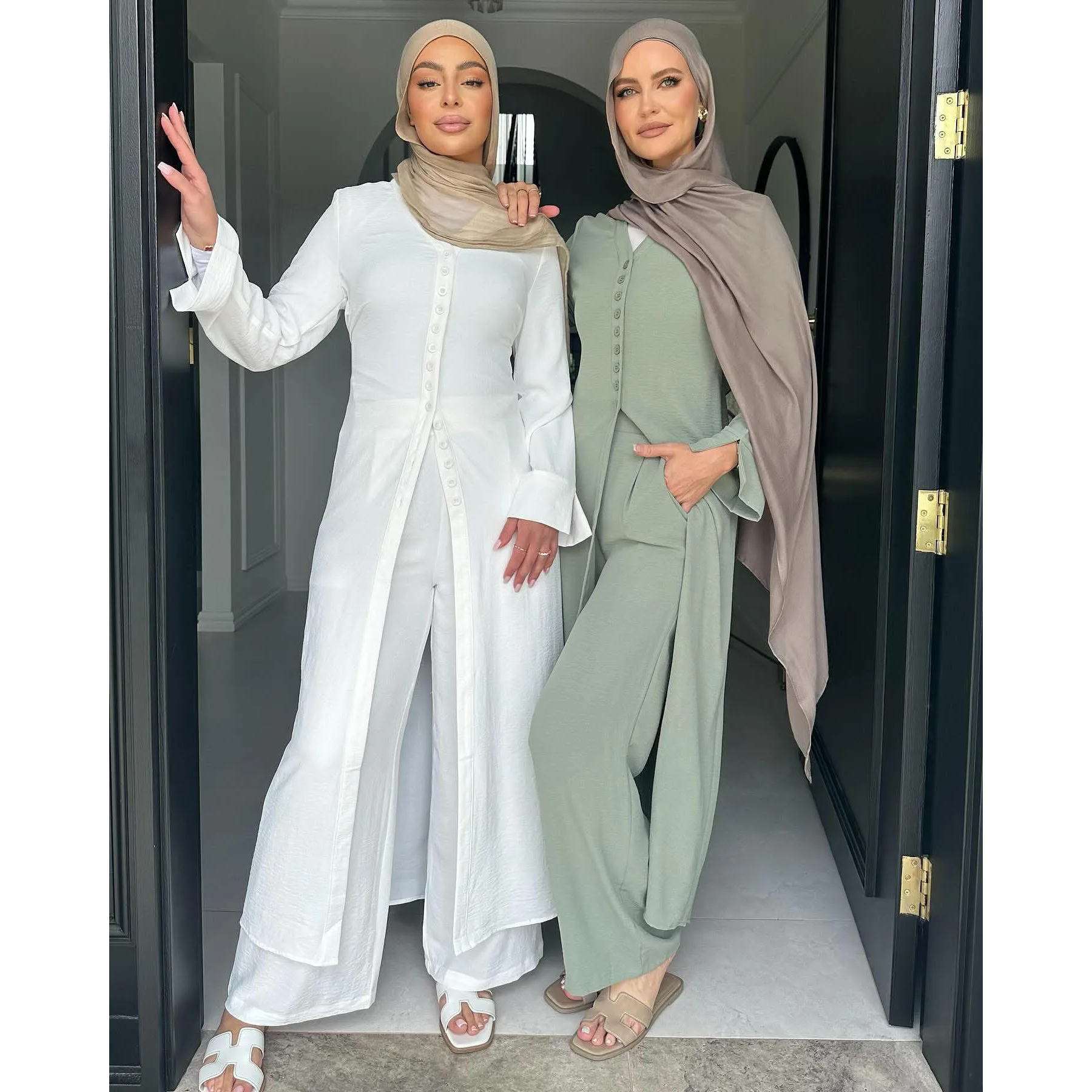 Yeni Kadın Düğmeli Abiye İki P - Winter Clothing Dubai incelemesi ve fiyatı