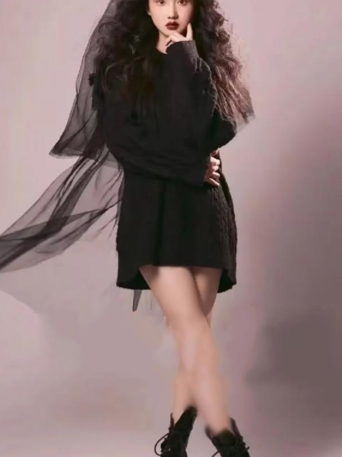 Yeni Moda Siyah Kazak Fotoğraf - Winter Clothing Photo incelemesi ve fiyatı