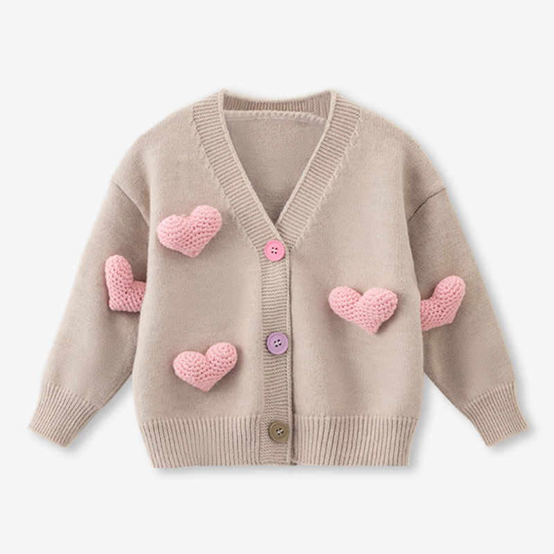 Kız Kazak Ceket Üç Boyutlu Aşk - Winter Clothing 1 Year Old incelemesi ve fiyatı
