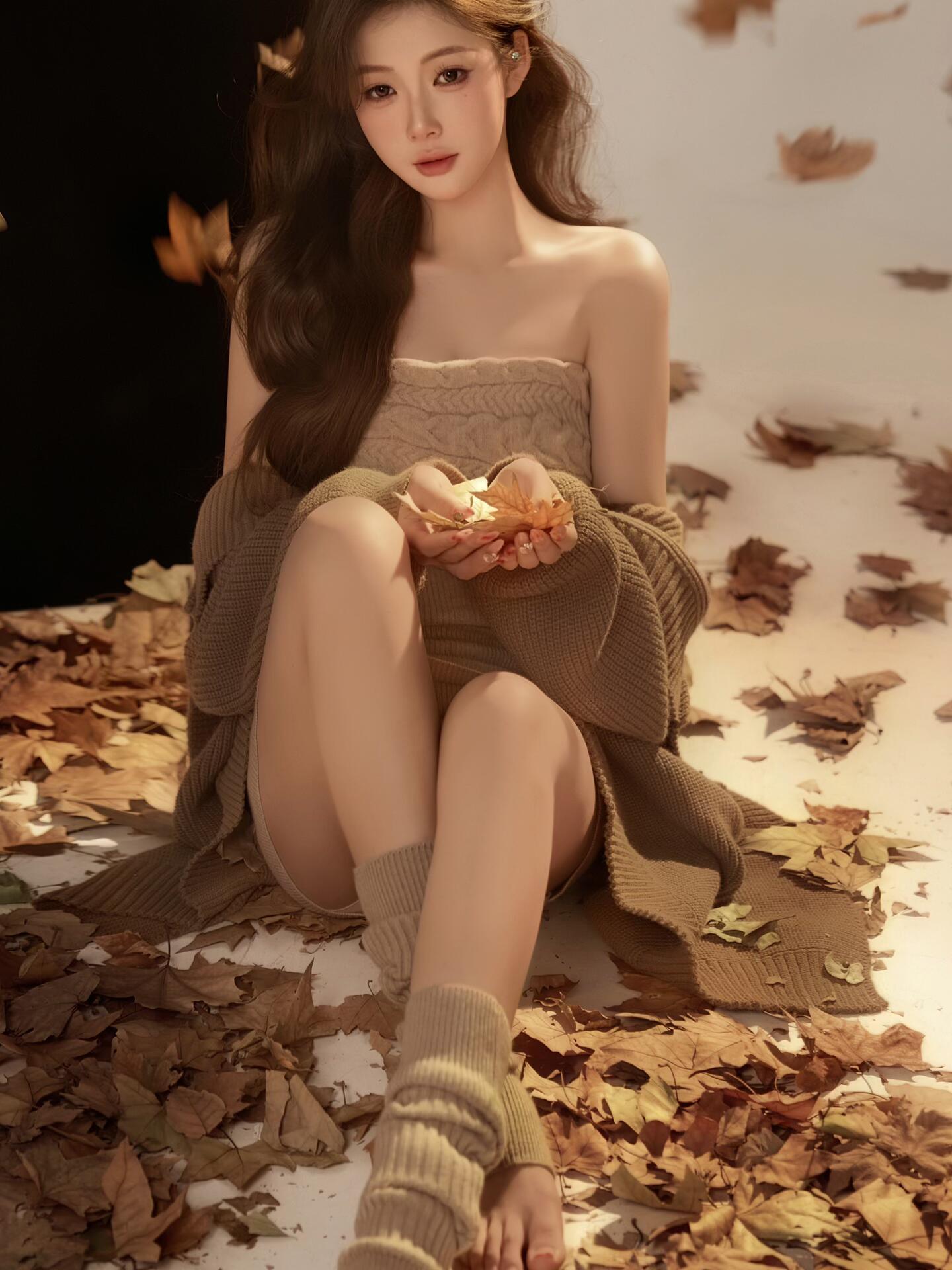 Sonbahar Kış Kahverengi Örme S - Winter Clothing Photo incelemesi ve fiyatı