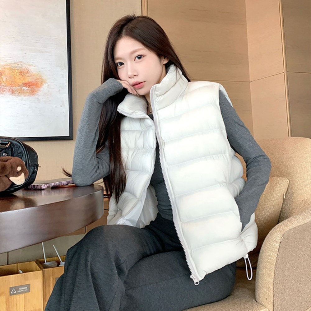 Kadın Günlük Rahat Dik Yaka Ya - Padded Vest Gilet incelemesi ve fiyatı